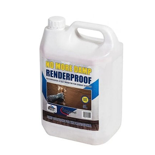 Renderproof waterproofer & salt inhibitor 5 litre